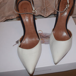 Schultz black and white shoes